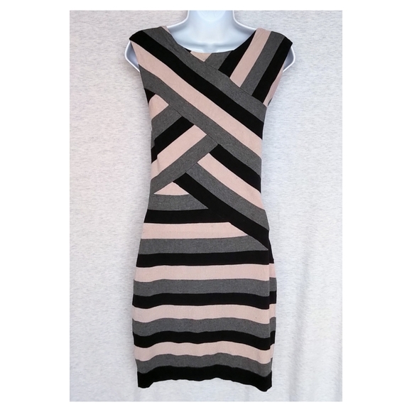 Ted Baker Caligo Striped Knit Bodycon Dress - Picture 6 of 7